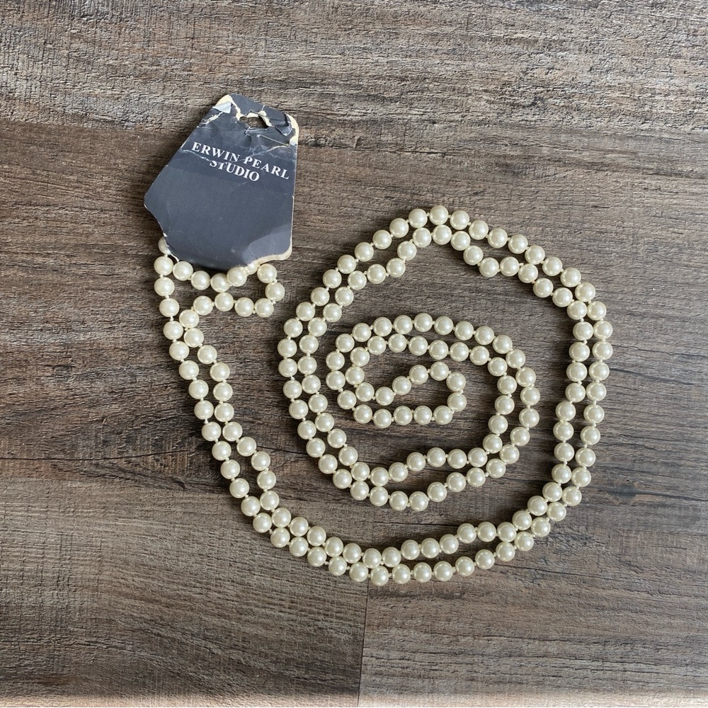 Extra Long Pearl Necklace